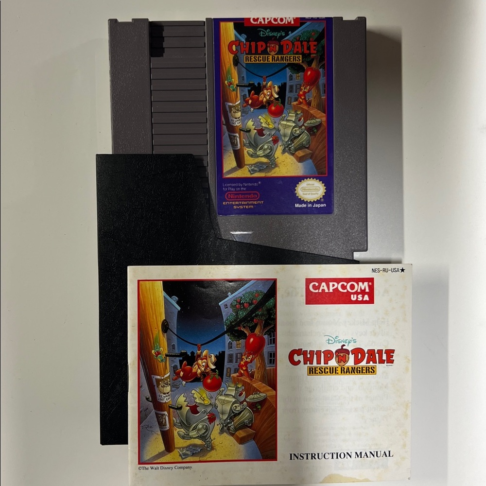 Nintendo Capcom USA Chip 'n Dale Rescue Rangers NES Game